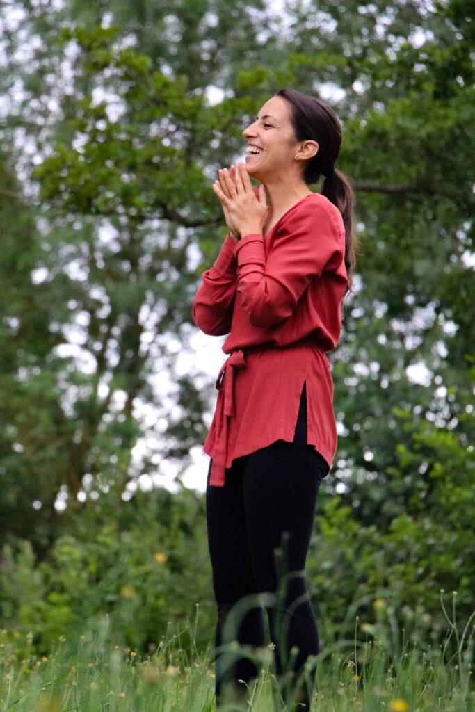 Cours collectif de shiatsu en plein air